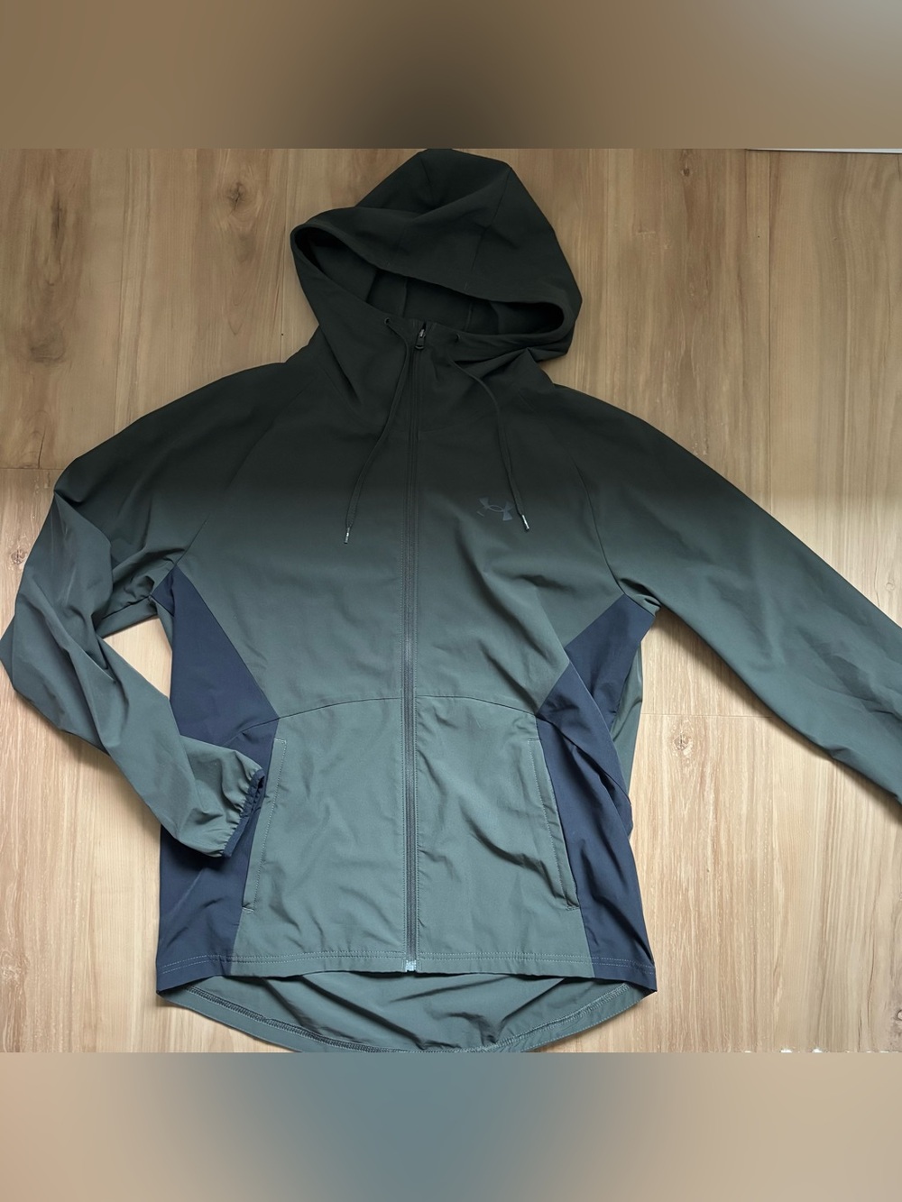 Under Armour Men's Hooded Full-Zip Jacket in Slate Green/Black